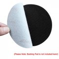 Uxcell 50 Pcs 5-inch Aluminum Oxide White Dry Hook And Loop Sanding Discs Flocking Sandpaper 120 Grit