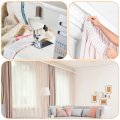 Uxcell Curtain Elastic Pleat Tape 6 Meters Yards Pleated For Diy Pinch Pleating Drapes Curtains White 1 Set