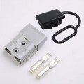 175amp Anderson Compatible 2 Pole Power Connector Plug Grey W Terminals For 1 0 Awg Wire Housing 4 Terminal Pins Dust Covers 