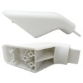 2-pack Wb7x7189 For Ge Range Stove Oven Door Handle White End Cap 