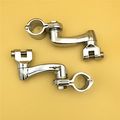 Xkh Group Motorcycle Chrome 360 Degree Adjustable Highway Peg Mounting Kit For Any Bike Equipped With 1-1 4 Inch 1 25 Front