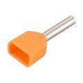 Baomain Awg22 Wire Copper Crimp Connector Insulated Ferrule Pin Cord End Terminal Te0508 Orange Pack Of 100 