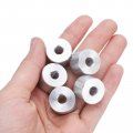 Uxcell 10pcs Aluminum Spacer 4 Bore X 3 Od 2 Length Screw Standoff Bushing Plain Round Metal For 1 Id Screws Bolts And Rods