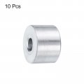 Uxcell 10pcs Aluminum Spacer 4 Bore X 3 Od 2 Length Screw Standoff Bushing Plain Round Metal For 1 Id Screws Bolts And Rods