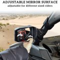 Sautvs Adjustable Rear View Side Mirrors For Can-am Maverick X3 Wider Design Folding Clear Convex Max 2017-2023 Accessories
