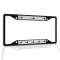 Fastasticdeals Metal Insert License Plate Frame Komodo Dragon Weatherproof Car Accessories Black 4 Holes Solid 