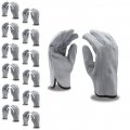 Cordova 7800xl Select Split Leather Driver Gloves Unlined Shirred Elastic Back Keystone Thumb Gray X-large 12-pack Bulk 