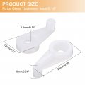 Uxcell 25set Glass Retainer Clips Kit 25mm Plastic Cabinet With Screws For Fixing 4mm Thick Doors Mirror Translucent