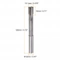 Harfington Chucking Reamer 12 1mm H7 C1 K30 Carbide Tip Precision Straight Flutes Round Shank Lathe Machine Milling Cutter