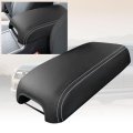 Leather Center Console Armrest Cover For 2010 2024 Toyota 4runner Microfiber Anti Scratch Protective Pad White Line