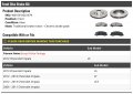 Front Ceramic Brake Pads And Rotor Kit Compatible With 2006-2013 Chevy Impala