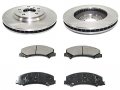 Front Ceramic Brake Pads And Rotor Kit Compatible With 2006-2013 Chevy Impala 