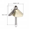 Uxcell Chamfer Router Bit 45 Degree 1 4 Shank 7 8 Cutting Height Edge Forming For Woodworking