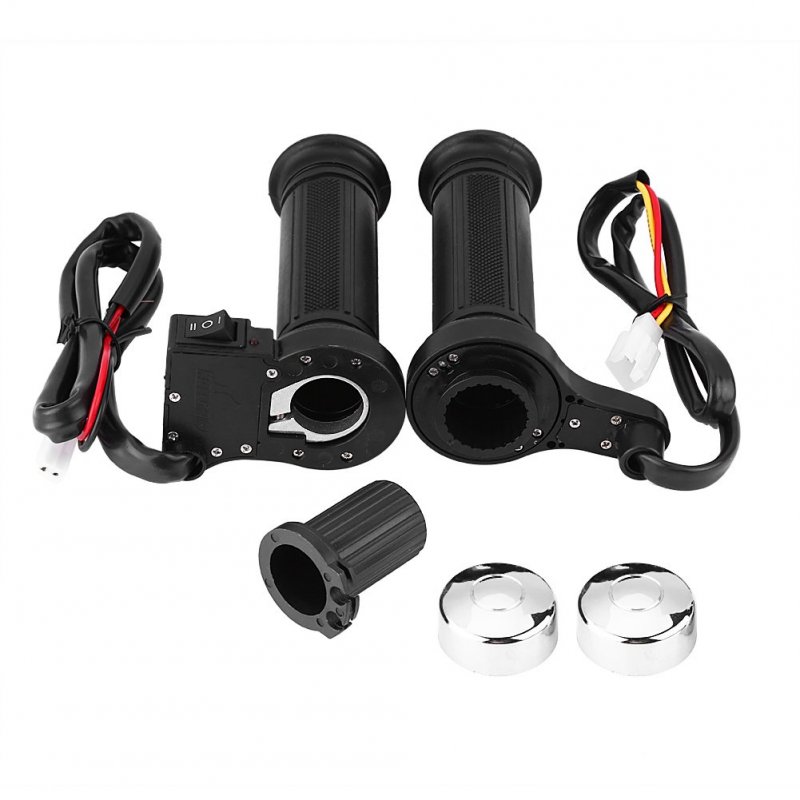 Electric Hot Heated Handlebar Grips 1 Pair 22mm 7 8 In Universal Motorcycle Atv Warm Hand With Three Gear Temperature Switch
