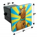 Scooby Doo Character Tow Trailer Hitch Cover Plug Insert For 2 In Receivers Durable Black Abs Plastic With Uv Resistant Resin