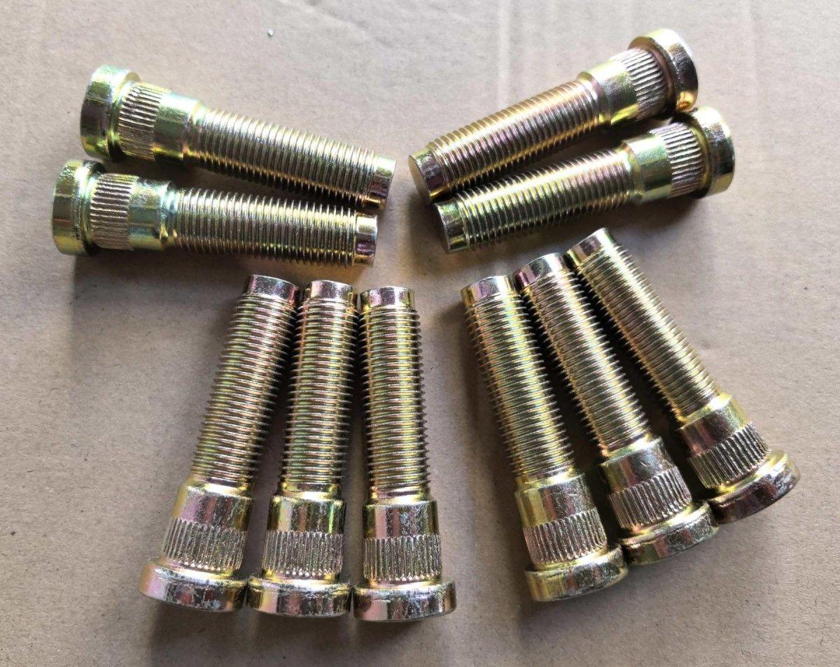 10pcs M14x1 50 Serrated Wheel Stud Bolts 610-638 15 8mm Knurl 59 5mm Uhl Length Replacement For Jeep Gladiator 2020-2025