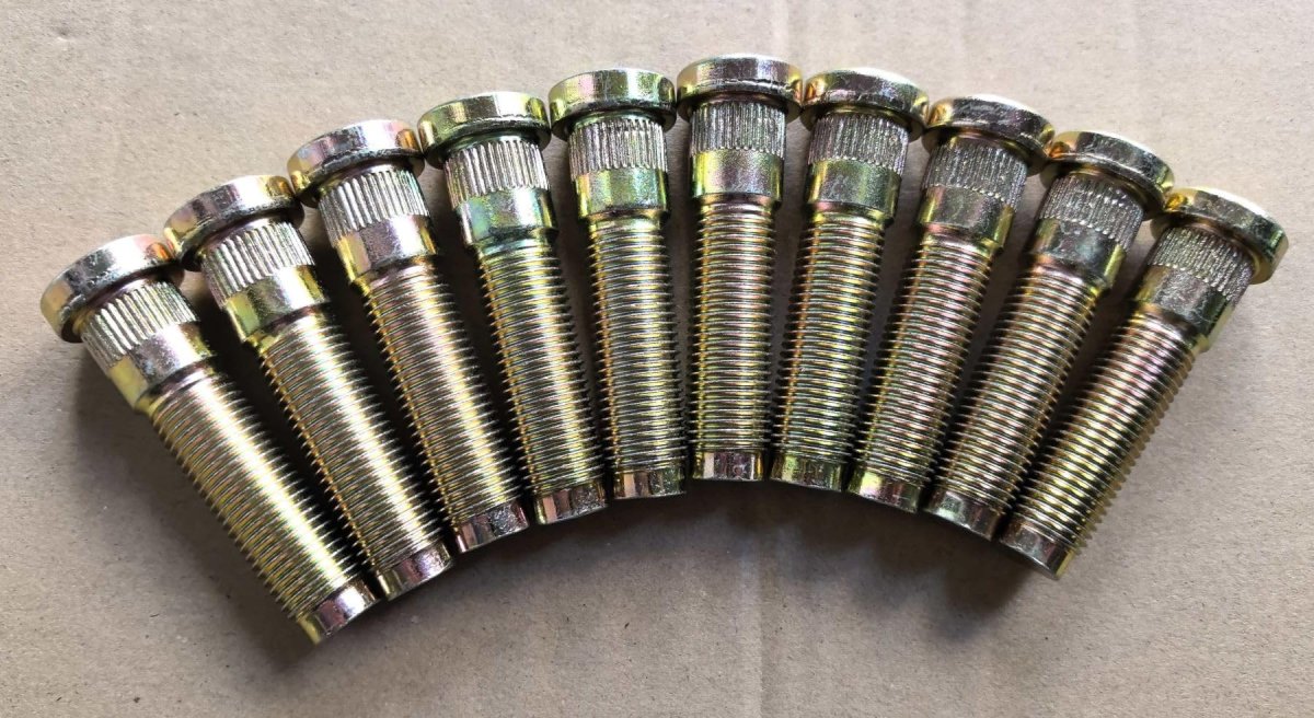 10pcs M14x1 50 Serrated Wheel Stud Bolts 610-638 15 8mm Knurl 59 5mm Uhl Length Replacement For Jeep Gladiator 2020-2025