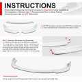 Auto Dynasty 3pcs Mp-style Paintable Front Bumper Lip Spoiler Splitter Body Kit Compatible With Toyota Sienna 2018-2020 Glossy