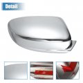 Uxcell 1 Pair Chrome Plated Full Mirrora Cover Cap For Chrysler 300 300c 2011-2022 Dodge Charger