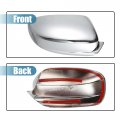 Uxcell 1 Pair Chrome Plated Full Mirrora Cover Cap For Chrysler 300 300c 2011-2022 Dodge Charger