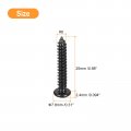 Uxcell 8 X 1 Phillips Pan Head Self-tapping Screw 100pcs 304 Stainless Steel Round Wood Full Thread Black