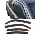 Ikon Motorsports In Channel Window Visors For 2006-2010 Dodge Charger Slim Style Acrylic Smoke Rain Guards Side Wind Deflectors 