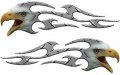 Weston Ink Screaming Eagle Head Tribal Flame Graphic Kit In Diamond Plate 