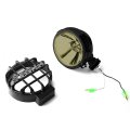 6 Round Fog Lights Offroad Super 4x4 Guard Switch Compatible With Grille Brush Bull Bar Smoke Lens Black Housing
