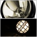 6 Round Fog Lights Offroad Super 4x4 Guard Switch Compatible With Grille Brush Bull Bar Smoke Lens Black Housing