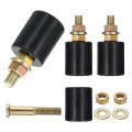 4pcs 1 57 X 89 Wxh Slide Gate Guide Rollers Nylon Bearing Roller Sliding Support Wheel For Pulley Electric Door Black 