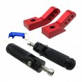 Tc-motor Cnc Adjustable Footpegs Foot Rest Extender Riser Bracket For Pit Dirt Bike Motorcycle Red