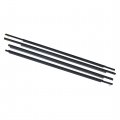 4pcs Car Window Moulding Door Outside Trim Seal Belt Weatherstrip Replacement For Toyota Prius 2004-2009 Black 75720-47010 