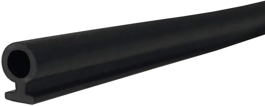 Automotive Black Bulb Type Gasket 7 32 Dia 3 16 Backing 20 Ft