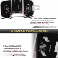 Vipmotoz Full Led Overhead Dome Reading Light Panel Lamp Lens Cover Compatible With 2004-2009 Dodge Durango 2004-2011 Dakota