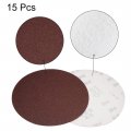 Uxcell 8 Hook And Loop Sanding Discs 40 Grit Aluminum Oxide Sandpaper For Random Orbit Sander Wood Metal Dry Polishing 15pcs