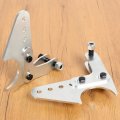 Kuafu Universial Adjustable Rear Lower Coil Over Shock Bracket Mount Kit For Overs Springs Suspension Steel