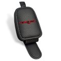 Ram 1500 Trx Rectangle Black Leather Magnetic Sunglass Holder Car Sun Visor Mount Clip Official Licensed 