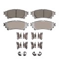 Front Disc Brake Pads For Lexus Is300 Rc300 2016 2017 2018 2019 2020 Ceramic Friction Material Mechanical Wear Sensor 1 83 In