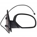 Ocpty Black Right Side Mirror Fit For 2007-2013 Chevy Silverado 1500 Smooth Glass Manual Folding Heating