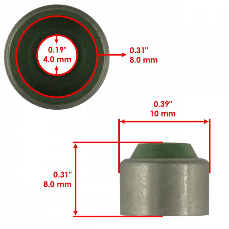 Caltric Valve Stem Seal For Yamaha Apex Rtx Er 2007