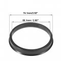 X Autohaux 4pcs Plastic 66 1mm To 74 Car Hub Centric Rings Wheel Bore Center Spacer