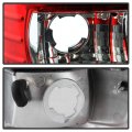 Acanii For 1997-2003 Ford F150 1999-2007 F-250 F-350 Red Clear Led Pyro Tube Tail Lights Brake Lamps Pair Left Right