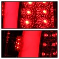 Acanii For 1997-2003 Ford F150 1999-2007 F-250 F-350 Red Clear Led Pyro Tube Tail Lights Brake Lamps Pair Left Right