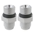 Universal Transmission Line Adapter Set Front Rear 6an Male Flare To 1 4 Npsm Aluminum Compatible For Gmd For Chrysler Models 