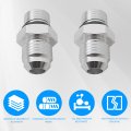 Universal Transmission Line Adapter Set 6an Male Flare To 1 4 In Npsm Aluminum For Gm Ford Chrysler Models 4l60e Aod 4r100