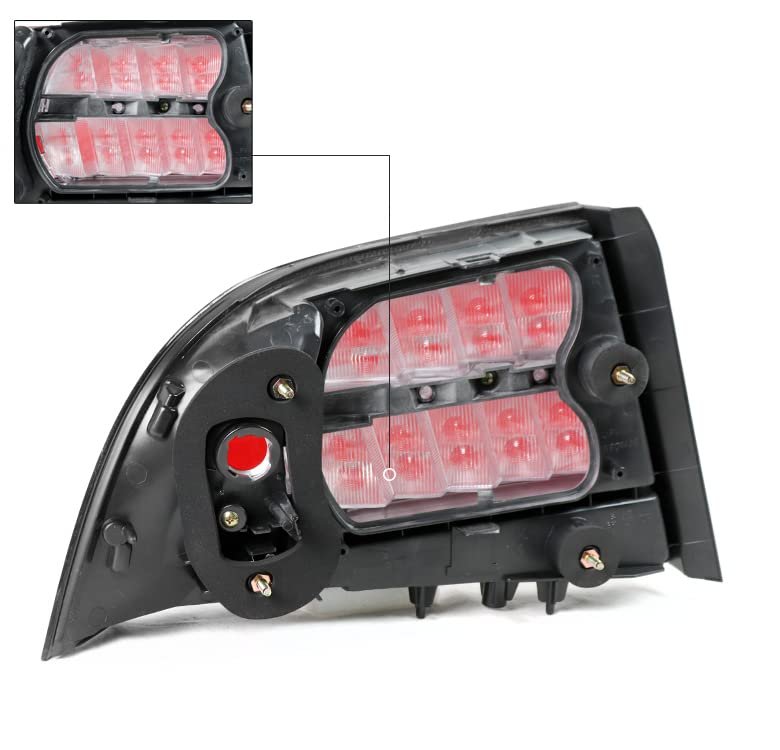 Tail Brake Lights Rear Lamps Red For 2007-2008 Acura Tl Type S
