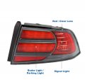 Tail Brake Lights Rear Lamps Red For 2007-2008 Acura Tl Type S