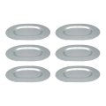 Usonline911 6pc Metal Trunk Floor Pan Drain Plugs Set Plate Covers Inl14820 For 1967-69 Camaro Firebird
