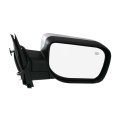Nissan Armada 2005-2015 Door Mirror Passenger Side Power Foldaway Heated Black W Chrome Cover Convex Se Sl Sv Model 6 Pin 5 