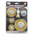 Iit 82440 Wire Wheel Set 1 4-inch Shank 6-piece 